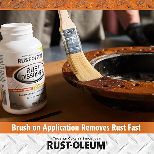 Vista 32 de Rust-Oleum Eliminador de óxido para remojar y bañar; removedor de corrosión resistente para herramientas metálicas, automóviles, bicicletas