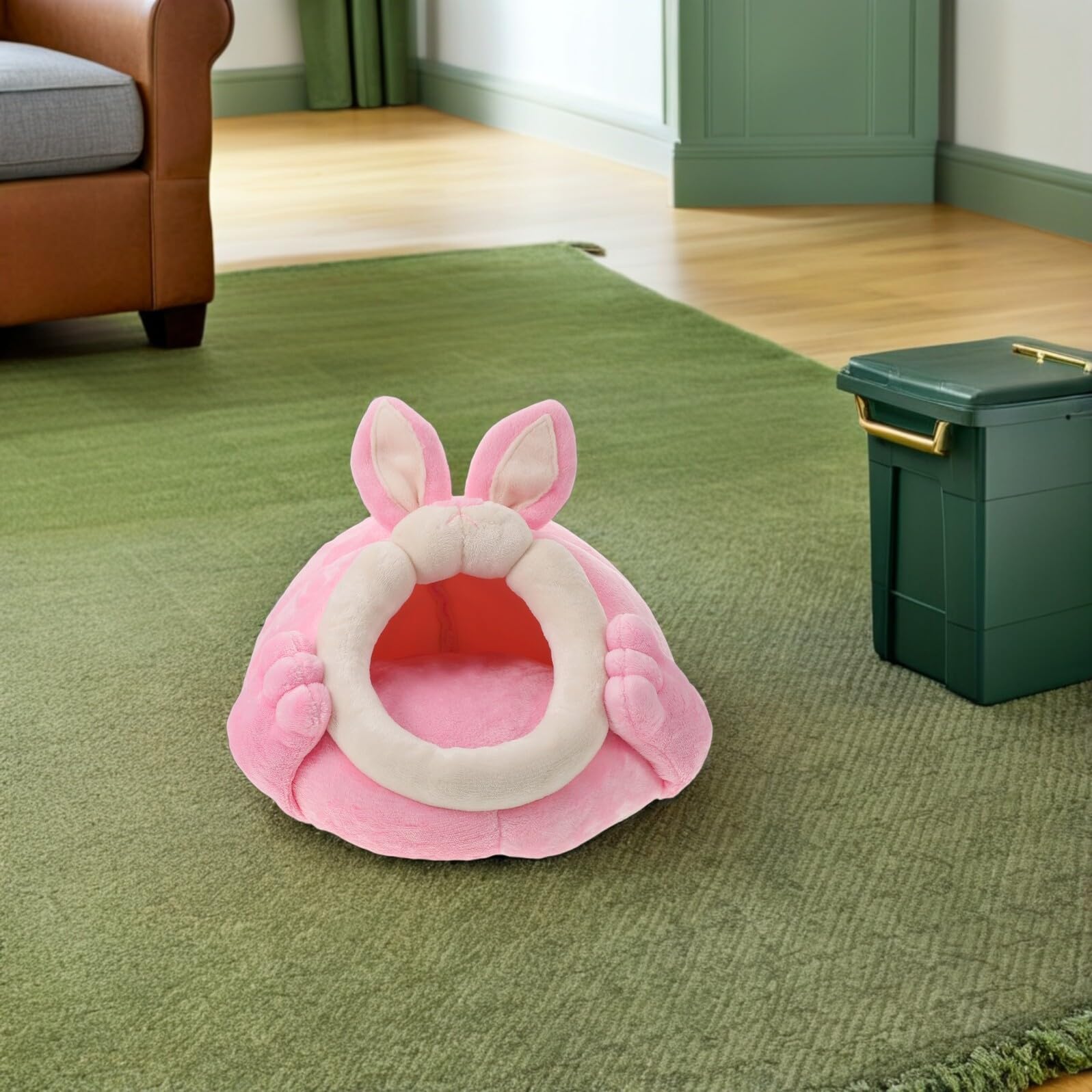 BESPORTBLE Hamsterhaus Hamsterversteck und Kleintierbett Tragbares Nest für Kaninchen und Meerschweinchen Warmes Winternest für Haustiere