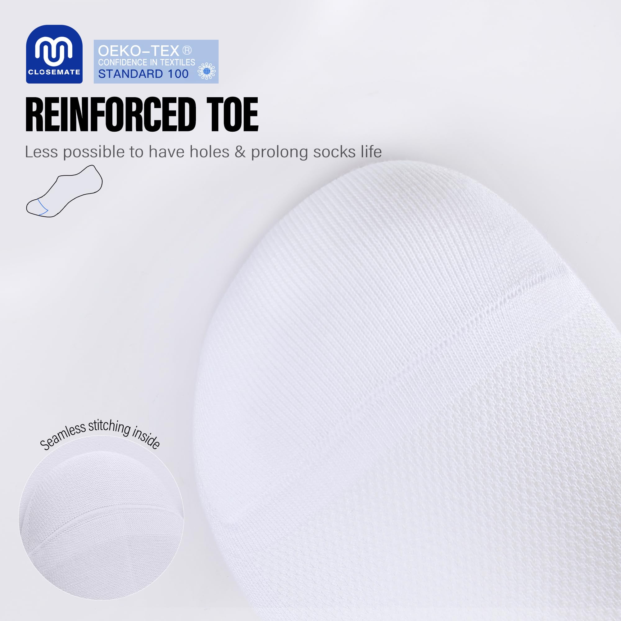Closemate 6 Paia Fantasmini Uomo Donna Calzini Bassi Invisibili in Cotone Corte Calze Fantasmini Uomo con Taglio Basso Antiscivolo Silicone Bianchi Neri Grigi