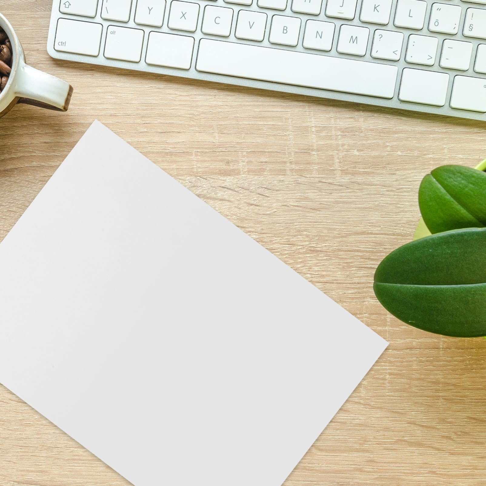 SEWACC Weißes Kartonpapier A4 90 Blatt Starkes Druckerpapier für Einladungen Notizen Postkarten Büro und Schulbasteleien