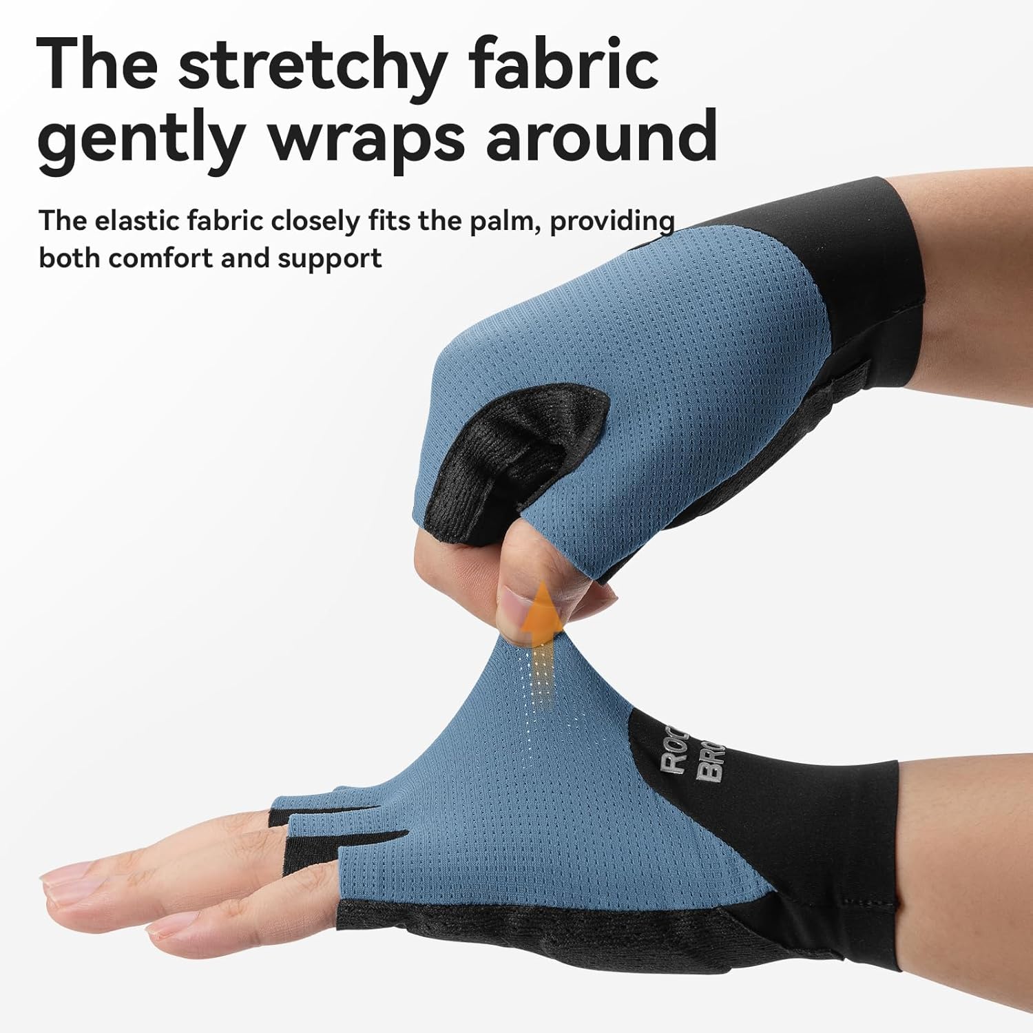 ROCKBROS Cycling Bike Gloves for Men Women Half Finger Bicycle Gloves with Shock-Absorbing - Image 6