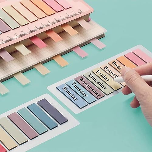 Miniatura 4 de ELII Pestañas adhesivas para libros, 1040 marcadores de página, notas adhesivas transparentes, pestañas de página, pestañas de bandera para escribir