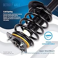 Vista 1110 de Detroit Axle - Kit de suspensión delantera de 10 piezas para Chevy Aveo Aveo5 Pontiac G3 Wave 2 Ready Struts Assembly 2 Enlaces de barra