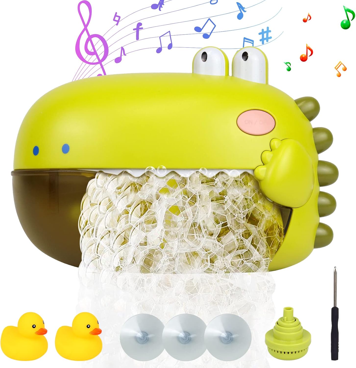 Shonoppy Dinosaur Bubble Machine Bath Toys, Automatic