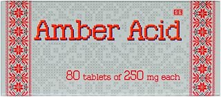 Succinic Acid (Amber Acid) 80 tabs/0.25g with Vitamin C (80)