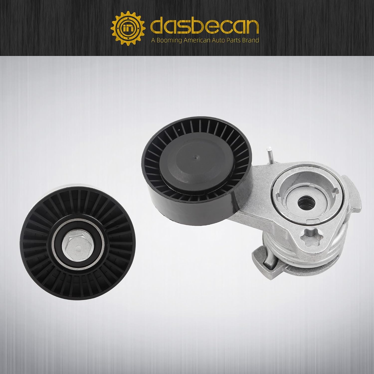 Dasbecan 39112 Drive Belt Tensioner Pulley Serpentine Kit Compatible with BMW 128i 325i 325xi 328xi 330i 330xi 525i 525xi 528i 528xi 530i 530xi 2006-2013 Replace# ADK0022P