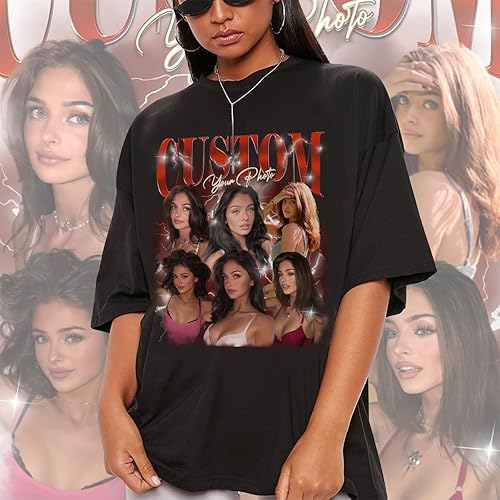 Miniatura 3 de IZI POD 90s Vintage Bootleg Shirt, Personalized Bootleg Rap Tee, Custom Face Photo Shirt, Custom Your Own Bootleg Idea, Insert Your Design,