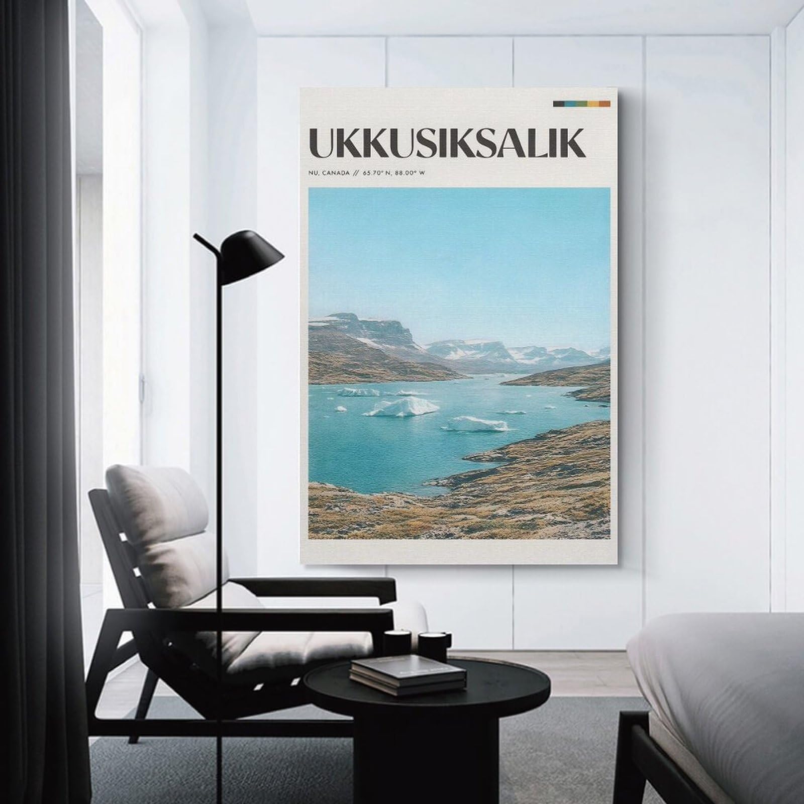 Junmoney Unframe-Style-6 Arctic Landscape With Icebergs Wall Picture Print, 20X30inch(50X75cm), For New Home Styling, Lounge Or Bedroom, Home Artwork For Modern Interiors