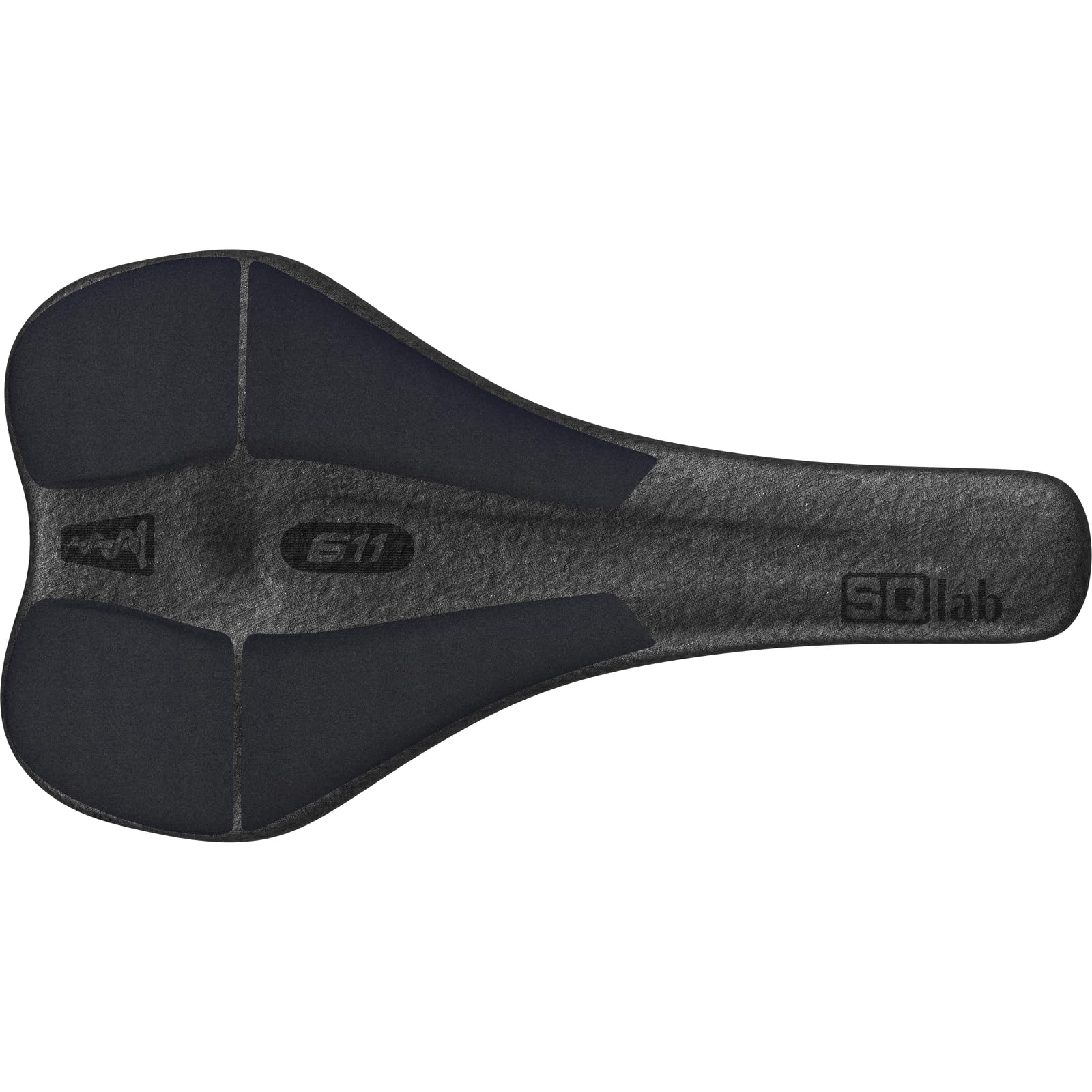 SQlab MTB Sattel ClipOn 611 Infinergy ERGOWAVE Active 2.1 | Mountainbike Fahrradsattel in schwarz, MTB Fahhrradsattel in der Größen 13 cm - 17 cm