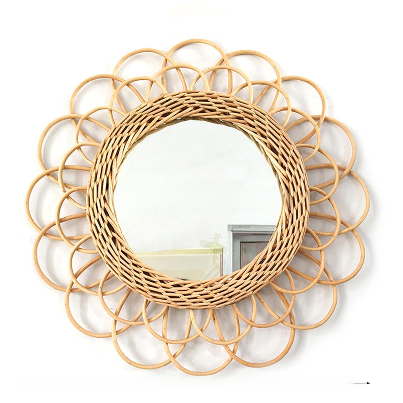 Appeso alla parete decorativo di trucco di arte innovativa del rattan naturale
