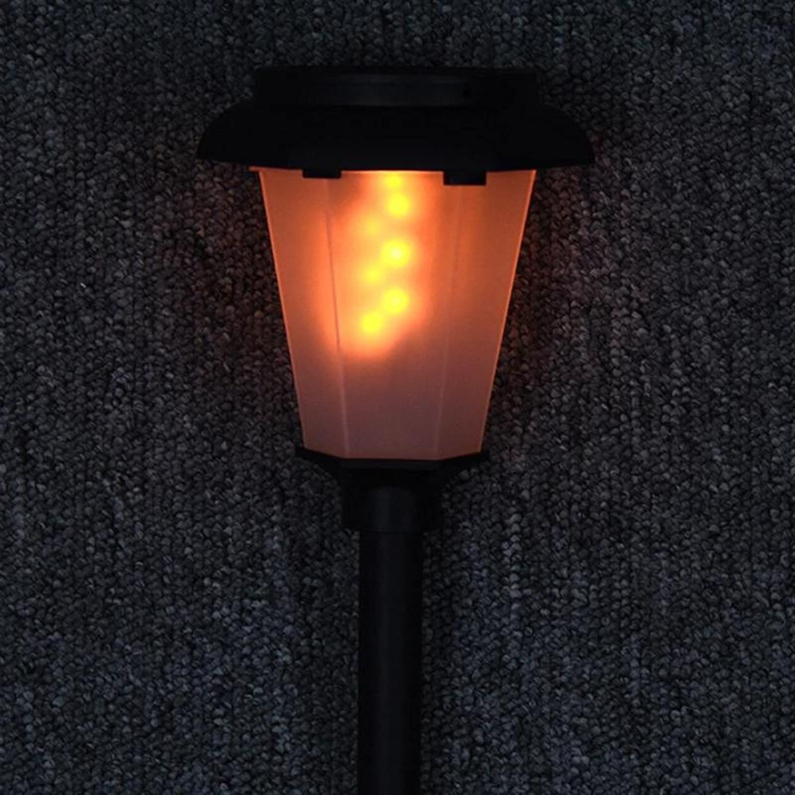 Luces Jardín Lámpara Solar LED Luces de decoración de jardín al Aire Libre Luces de Llama Luces enterradas para Chalet Yard Paisaje Lámpara de jardín Lámpara de jardín Luz de Césped