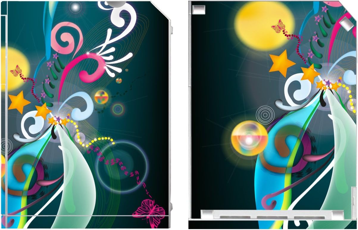 'Disagu Design Skin for Nintendo Wii stehend – Motif Bunte Fantasie