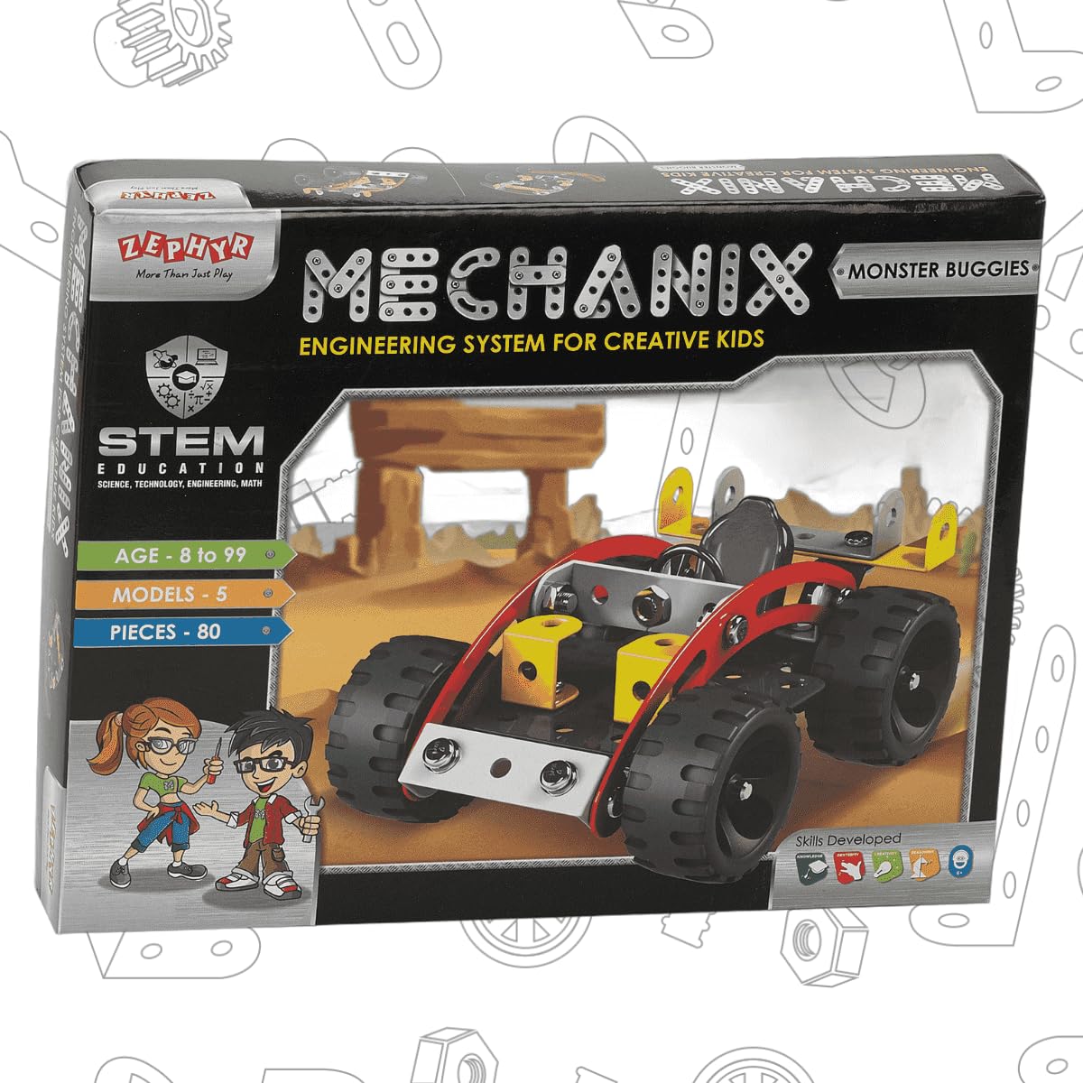 Mechanix Monster Buggies Enhancing Practical Education Stem Learning Mechanical Skills and Creativity for Boys and Girls Age 7+ (B00EE769VY) Amazon Price History, Amazon Price Tracker