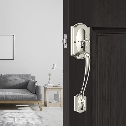 Miniatura 8 de YYTDZSW Manija de puerta delantera, manija de puerta exterior, manija de puerta de entrada con palanca reversible, manija de puerta ajustable,