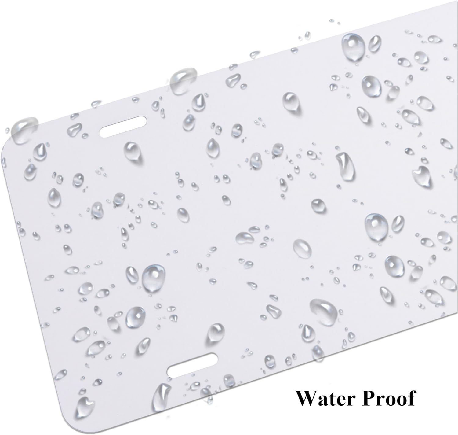 Muka 10PCS Custom License Plate, Personalized License Plate for Front of Car, Metal Aluminum Auto Tag for Design Text Image