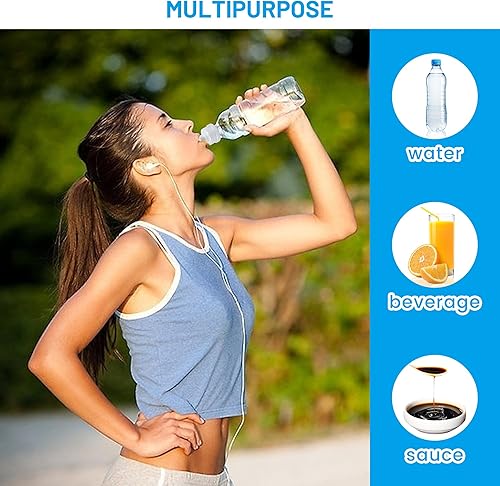 Miniatura 6 de 30 tapas de extracción de 0.116 pulgadas, tapas abatibles de repuesto para botellas inteligentes o botellas de agua de soda