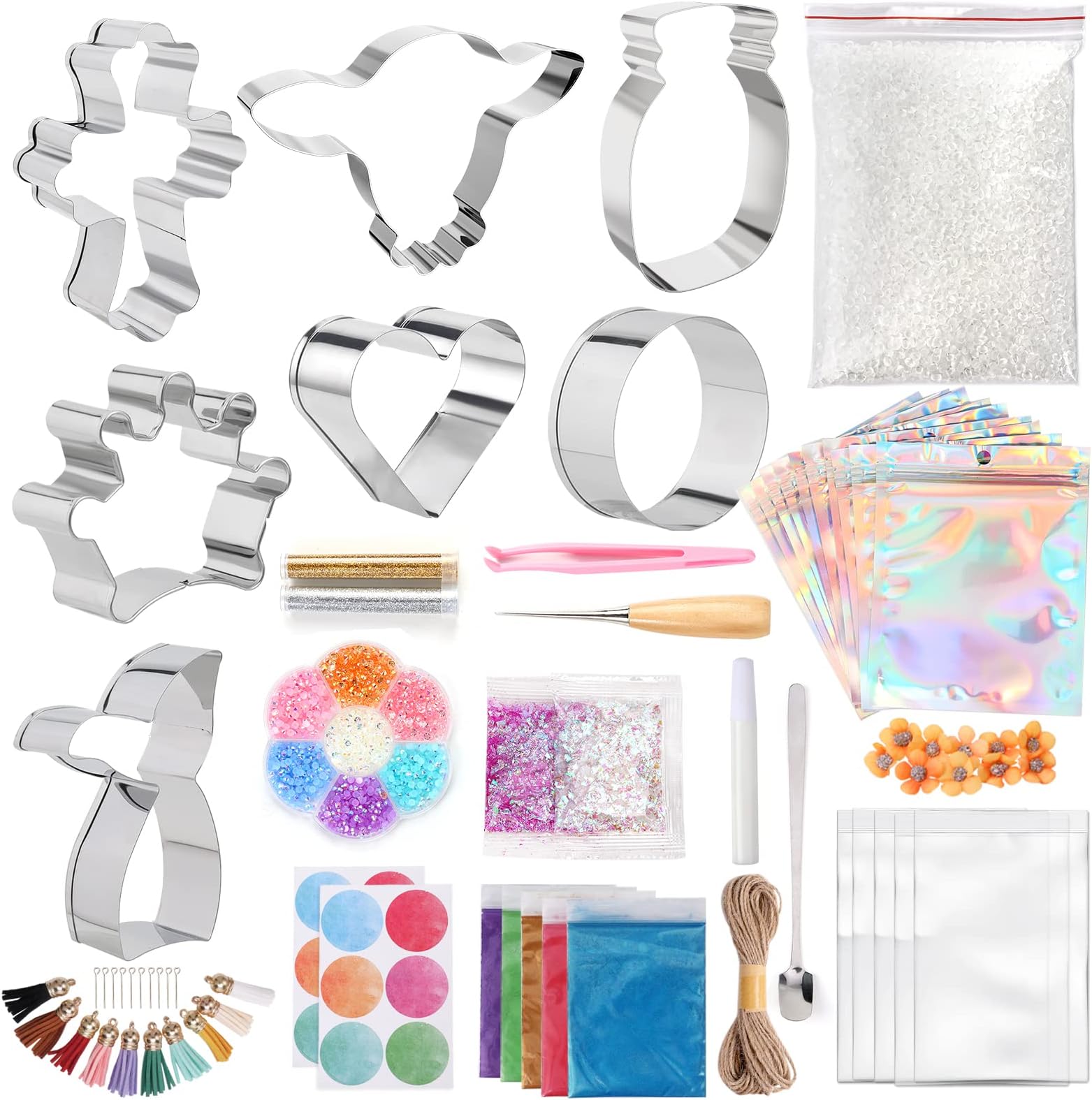 Aoibrloy 60PCS Freshie Making Kit, Car Freshies Starter Kit