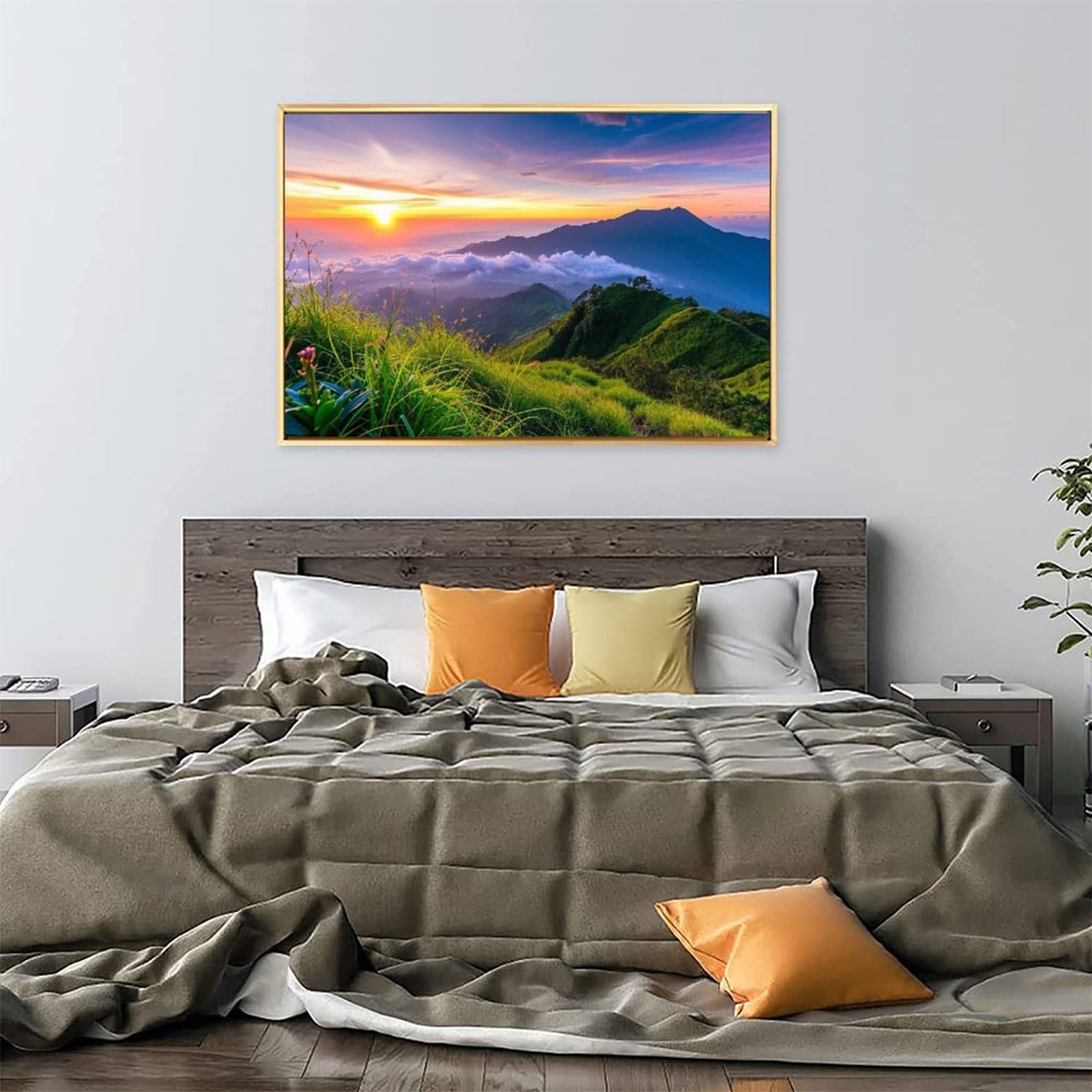 Amazon.co.jp: 絵画 自然の絵 風景画インテリア 絵画 美しい自然