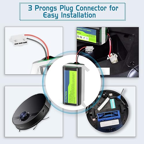 Miniatura 6 de LCLEBM Batería recargable de 14.4 V para Eufy RoboVac - 3500 mAh 14.4 V Tesvor X500 Batería de repuesto de litio para Ecovacs Deebot N79S, N79,