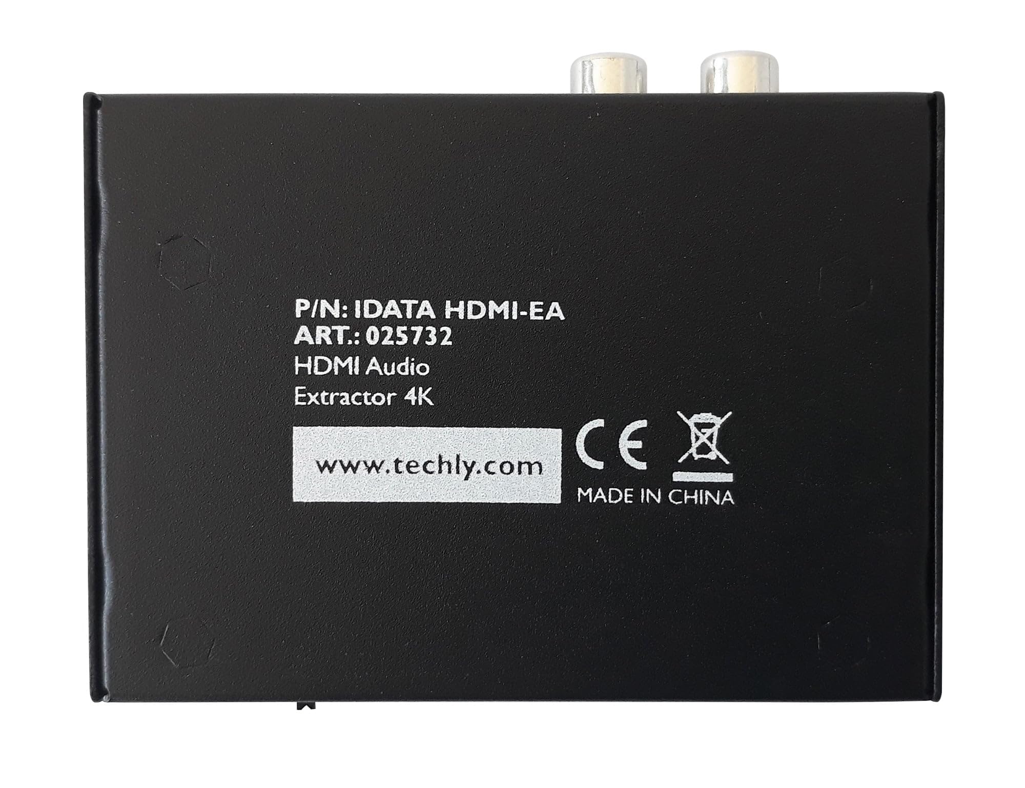 Techly 025732 Estrattore Audio HDMI SPDIF+RCA R/L 4K Nero