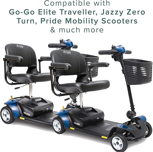 Miniatura 3 de Reposabrazos de vinilo negro de 10 pulgadas para scooters de movilidad Go-Go, almohadillas de repuesto para reposabrazos de scooter Jazzy Zero Turn,