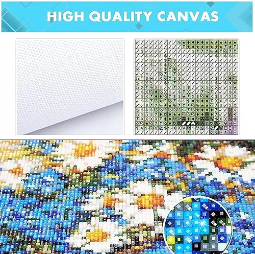 Miniatura 5 de Pintura de diamantes 5D, arte para madre e hija, acuarela, cuentas cuadradas brillantes, pintura de diamantes por números, decoración de pared de