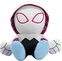 Vista 9 de Marvel Spider-Man Kuricha - Peluche sentado de 8 pulgadas, juguete suave inspirado en Chibi