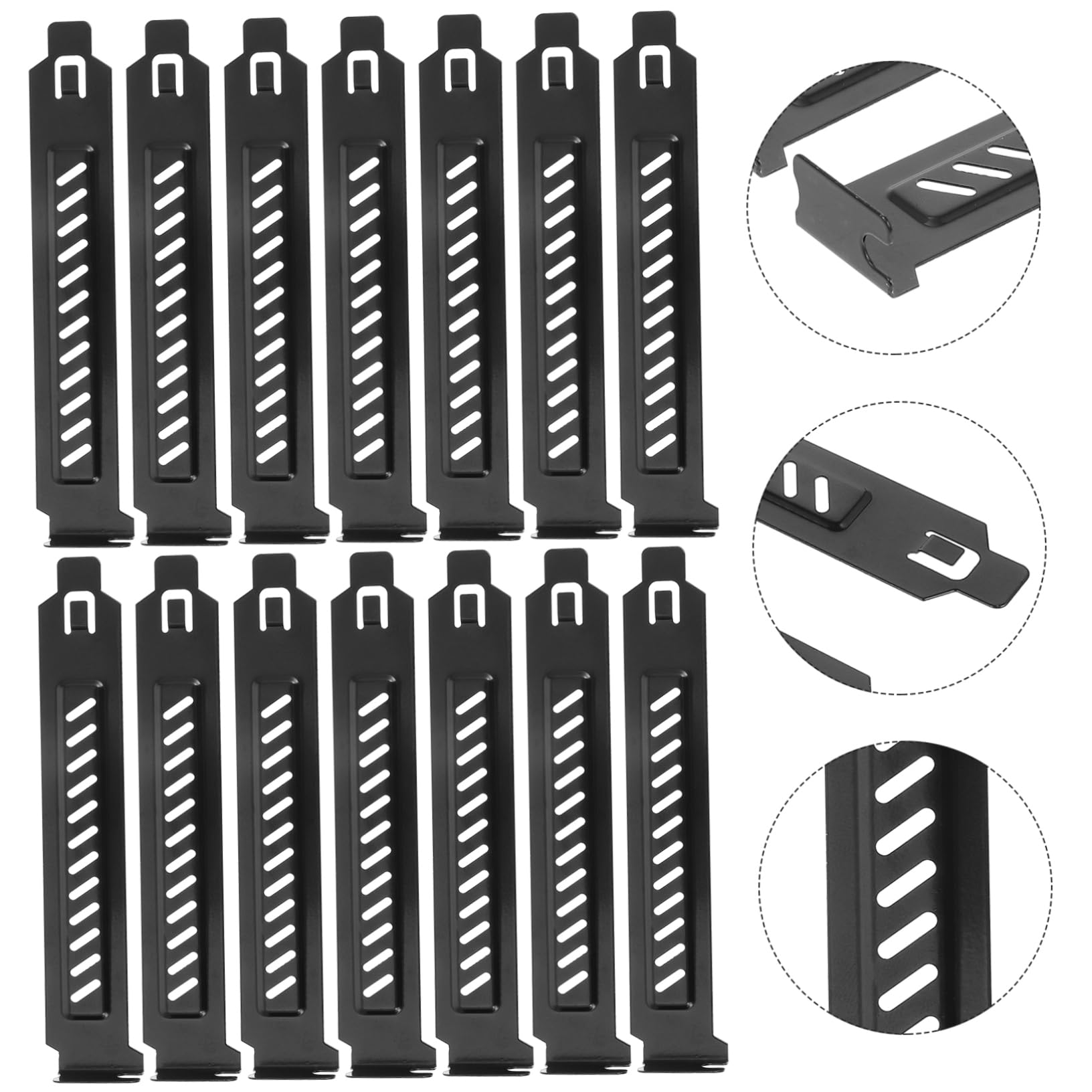 Housoutil 4 Set Cornice Della Scheda Grafica Copertura Slot Pci Copertura Slot Posteriore Piastra Cieca Di Accessori Per Custodie Per Computer Filo Pci L Staffa Vuota 20 Pezzi * 4