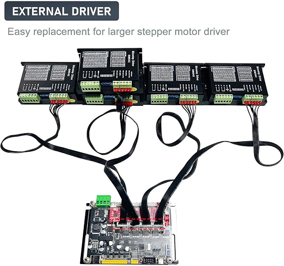 CNC Engraver 32bit 4 Axis Controller Board High Efficiency Stable Connection Optimal Performance PCB Material