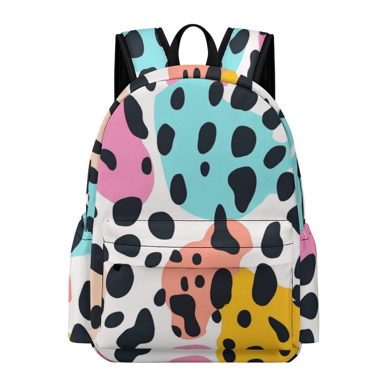 TPISLI Children Colorful Cow Motif Daypack Boys Girls Junior School Years 3-6 Large Capacity Camouflage Rucksack for Spring Outing Autumn Trip Birthday Gift, 15.6 Inch Laptop Backpack — image 1