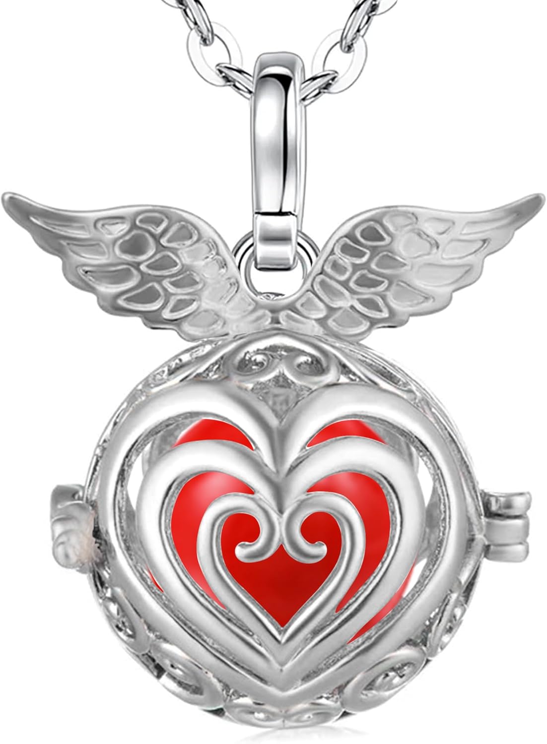 Collier Bola Grossesse En Acier Inoxydable - Chaîne 70 Cm, Grelot Doux - Hypoallergénique, Disponible En Argent Et Or