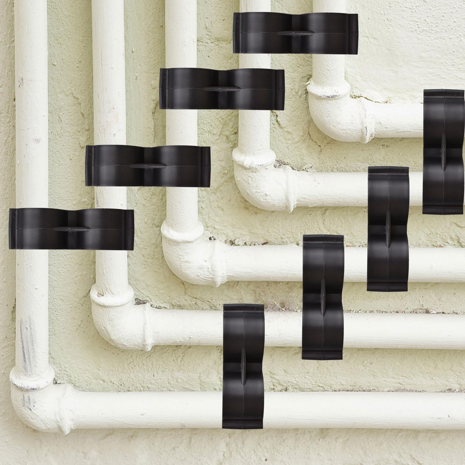 Double Pipe Clamp Marine Pipe Clip Convenient Pipe Clamp Double Port Pipe Clamp Practical Pole Clamp Shelf Pole Connector Pipe Clamp Versatile Pipe Clamp Boat Pipe Clip Shelf Link Clip Fastener Boat Accesso