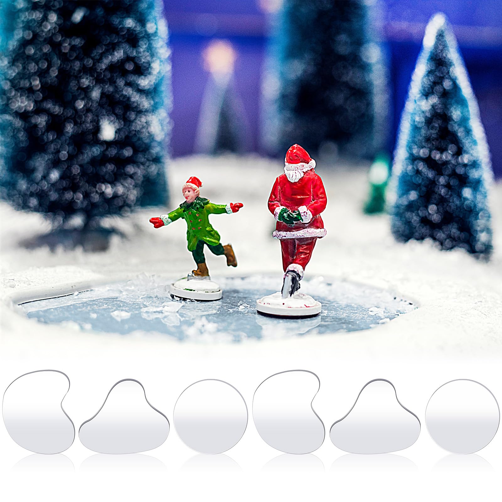 【SHEGAIA】Christmas Limited Edition 水分セット Sieral 6 Pieces Christmas Mirror Lake Landscaping Accessory