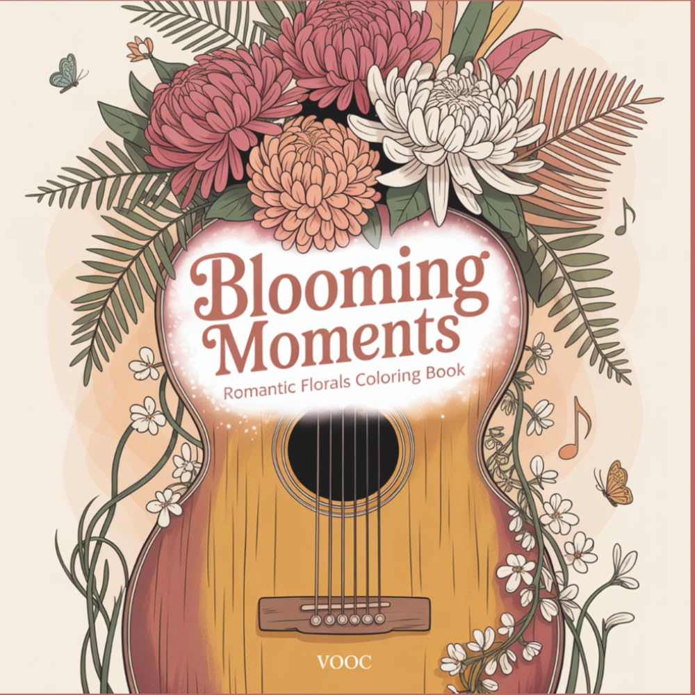 Blooming Moments: Romantic Florals Coloring Book Featuring Nostalgic Flower Arrangements with Vintage Objects, Detailed Botanical Illustrations for Relaxation (Bold Voices Collection)