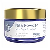 Fatima's Garden Reines Nila Indigo Pulver 100g - Natürliches Marokkanisches Gesichts- & Haarpflege Pulver zum Peelen und Pflegen 100 g (1er Pack)