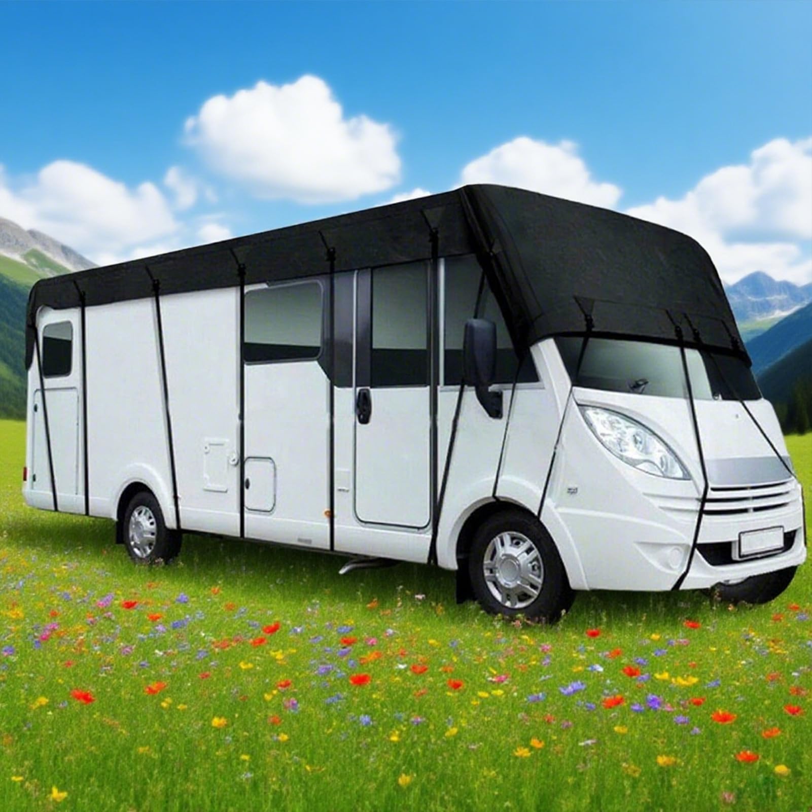 Housse de Toit pour Camping-Car Bâche en Oxford 210d Pliable Toit