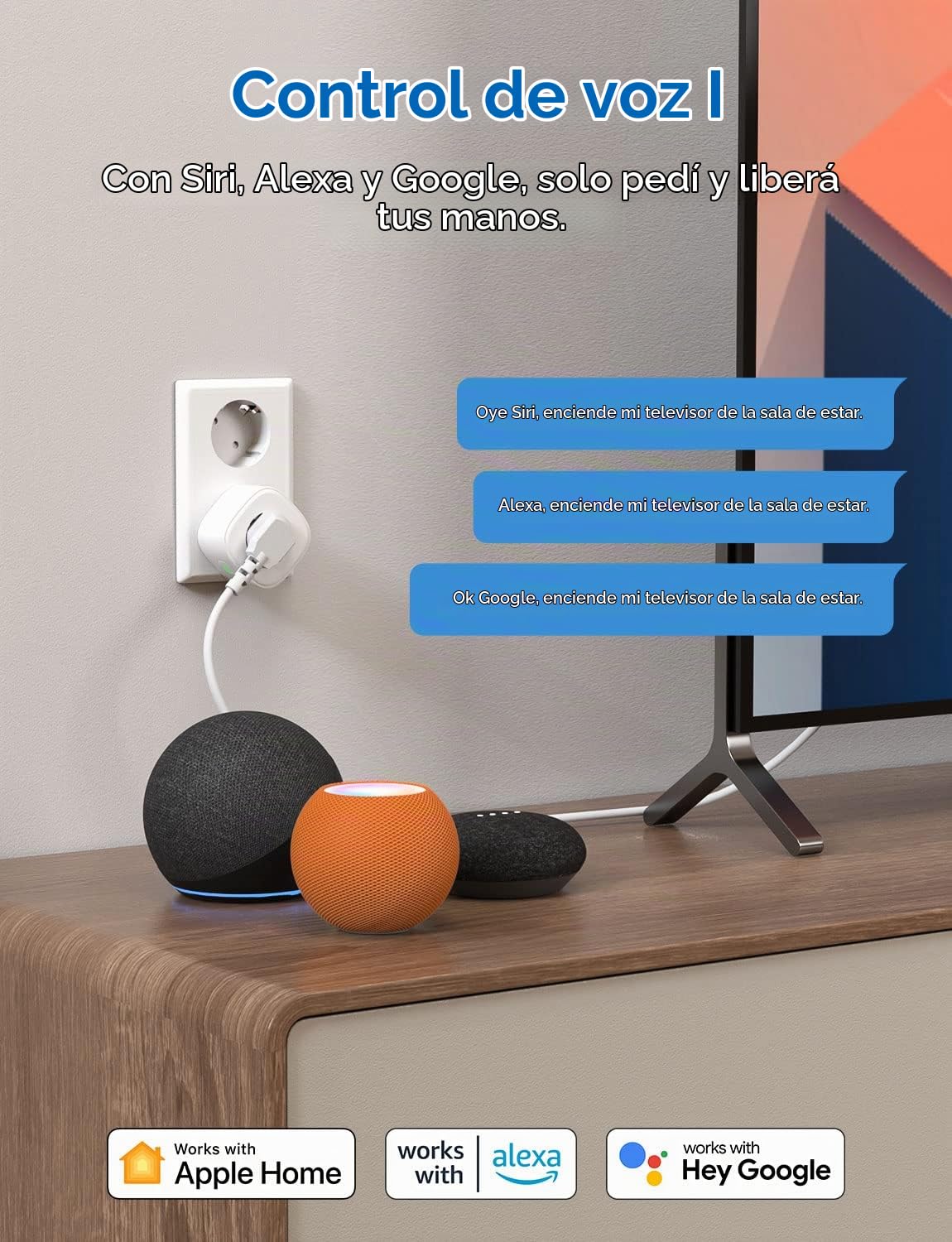 Meross Enchufe Inteligente WiFi 16A 3840W, con Control Remoto Meross app, Compatible con HomeKit Siri, Alexa, Google Assistant y SmartThings, WiFi Smart Plug, Paquete de 2
