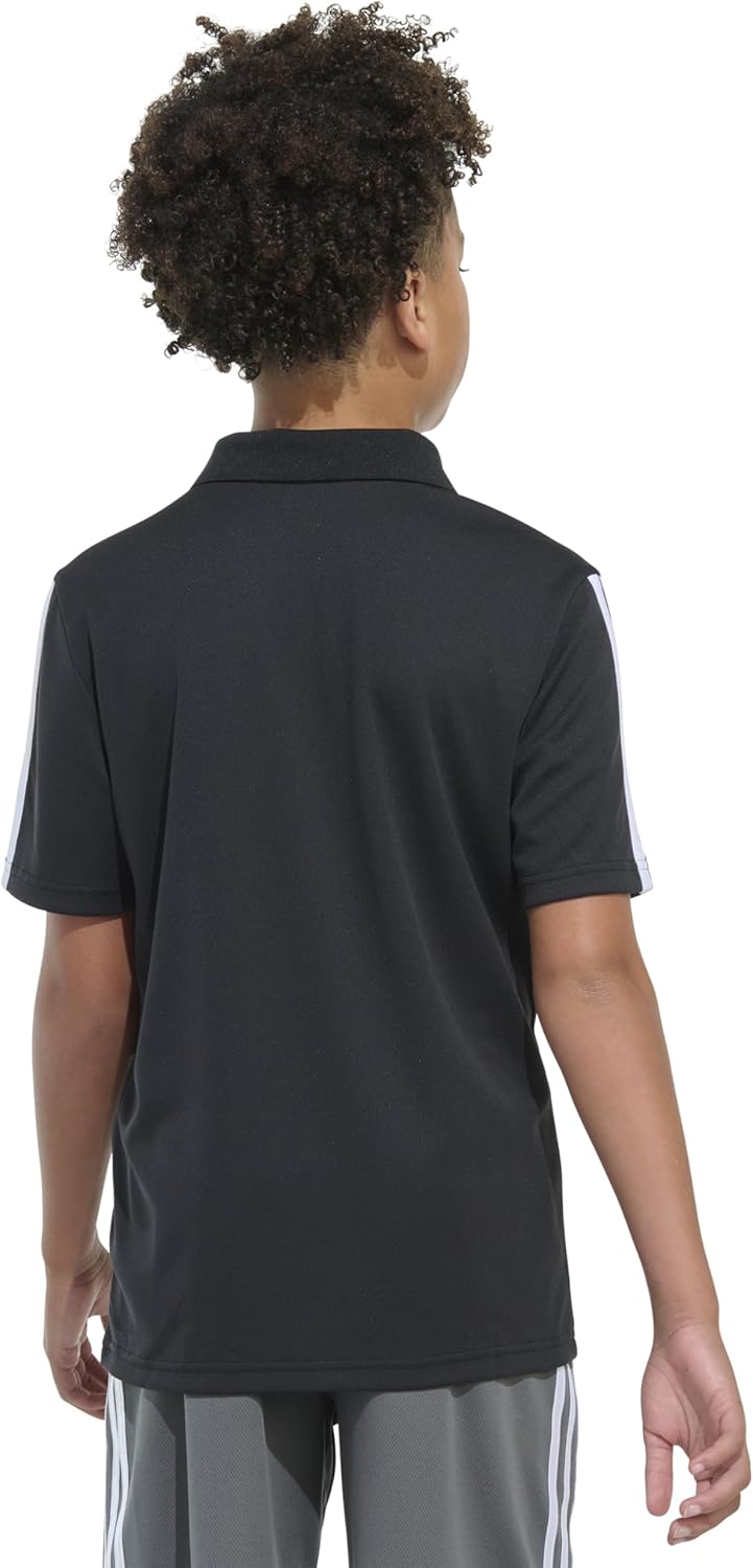 Adidas Boys Active Performance Mesh Golf Polo Shirt - Image 3