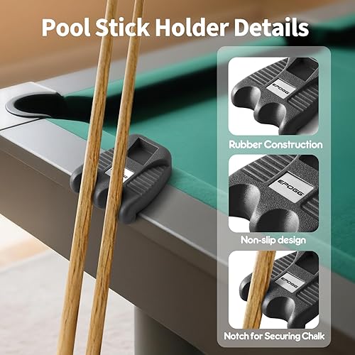 Miniatura 2 de Cue Rest - Estante portátil para tacos de billar con peso con soporte para tiza (2 agujeros)