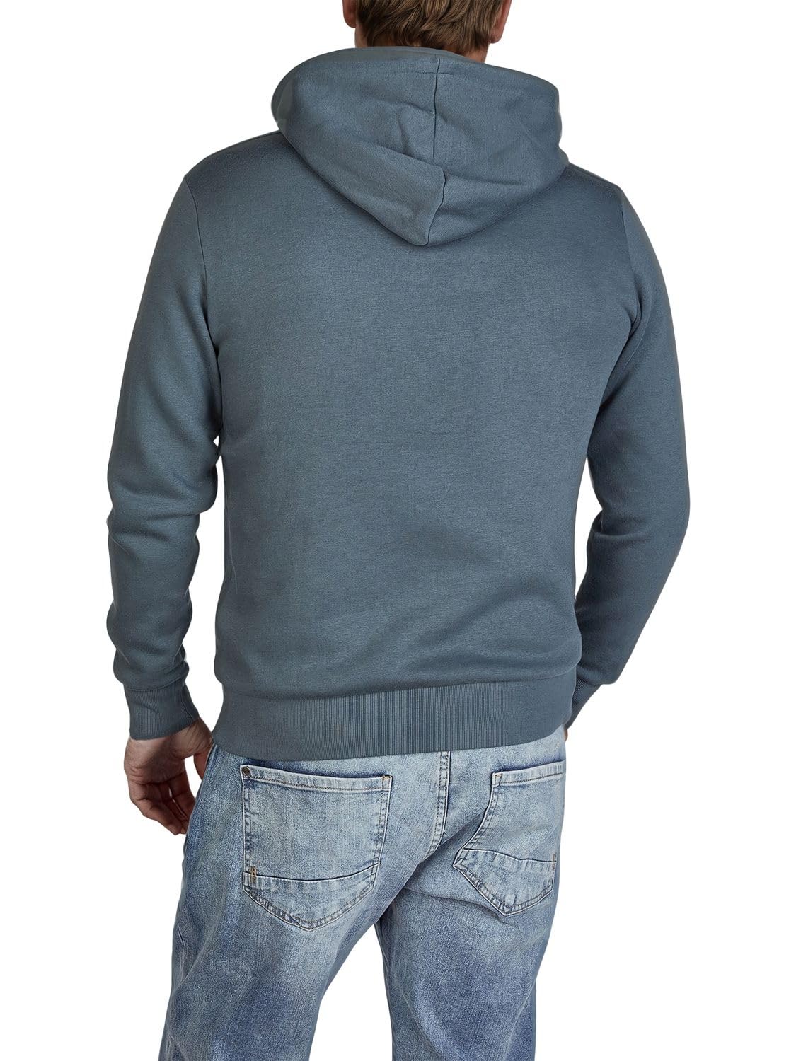 JACK & JONES JJEADRIAN Felpa con cappuccio da uomo, vestibilità normale, con cappuccio, con stampa, nero, grigio, verde, marrone, beige, blu, S, M, L, XL, XXL, 3XL