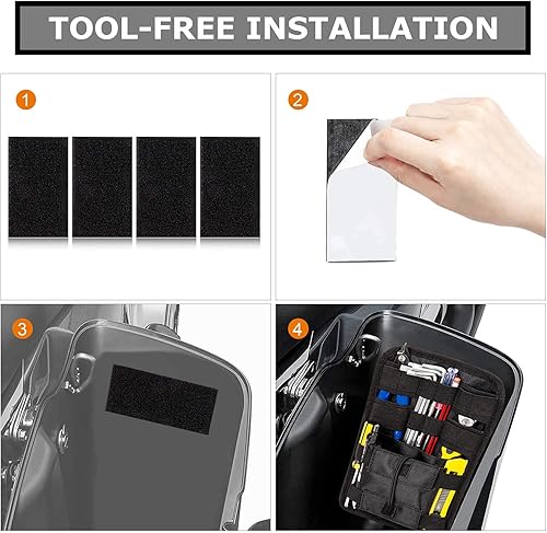 Miniatura 4 de psler - Organizadores de alforjas, bolsas internas para sillín pequeñas, bolsas organizadoras de herramientas para vehículos, motocicletas y