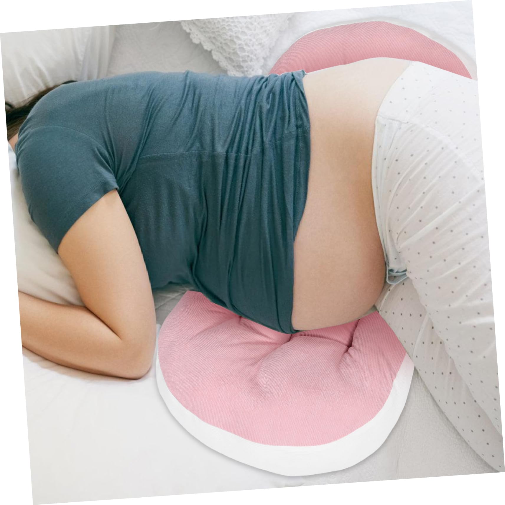 Kisangel Cuscino Da Donna Incinta Cuscino Maternità Forma Di u Supporto Per Pancia e Schiena Per Dormire Di Lato e Allattare