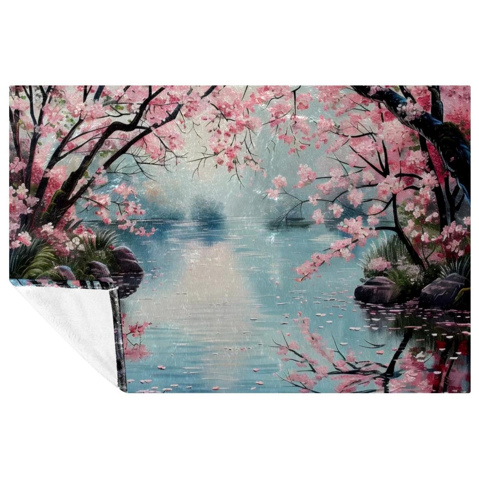 Couverture douce canapé fini le froid avec ce plaid fleurs 150x100