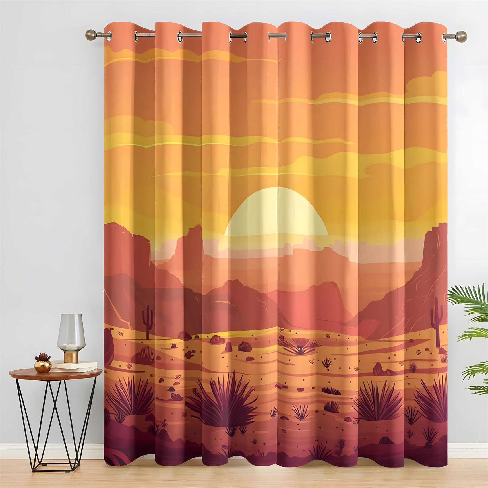Rideau occultant thermique arbres de josué pz1740 isolation fenêtre de chambre