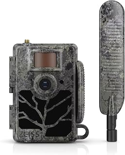 Zeiss Secacam 5 | Cámara de Caza Profesional 4G con Detección de Movimiento, Tarjeta SIM, Tránsmision a App Móvil en Tiempo Real y Reconocimiento IA - Cámara Camuflada 12MP Resistente a la Intemperie