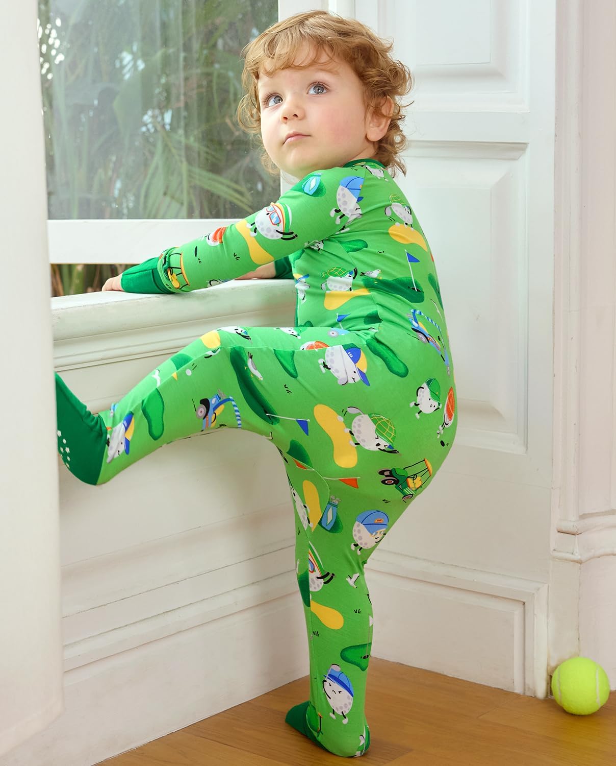 babee Reshinee Bamboo Viscose Baby Convertible Footie Pajama, Zipper Pajamas for Baby Boys & Girls, Sleep & Play Footed