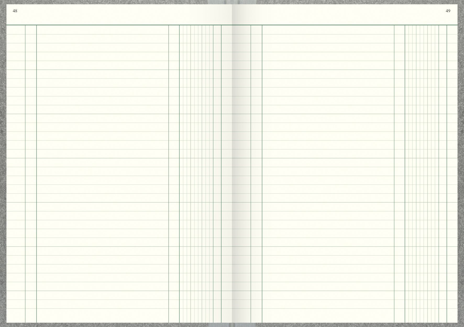 König & Ebhardt König und Ebhardt König & Ebhardt 8614423 Geschäftsbuch / Spaltenbuch (A4 mit festem Kopf 1 Spalte 32 Zeilen, 80g/m², 144 Blatt Fadenheftung, mit Seitenzahl)