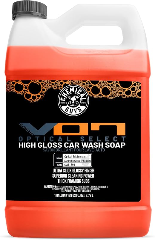 Chemical Guys, Hybrid Foaming High Gloss Car Wash Soap, Orange, 1 Gallon