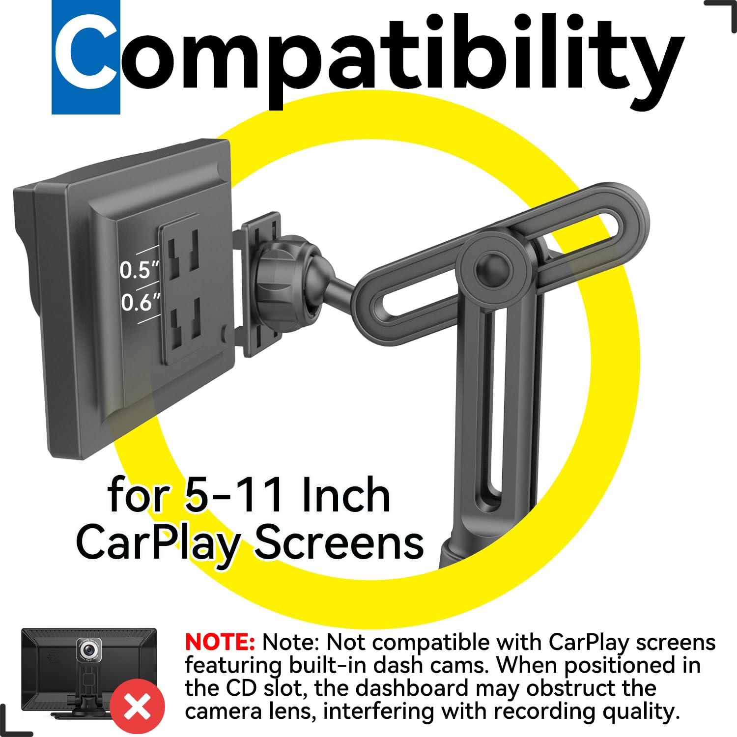 Soporte de coche ajustable para pantalla de monitor portátil