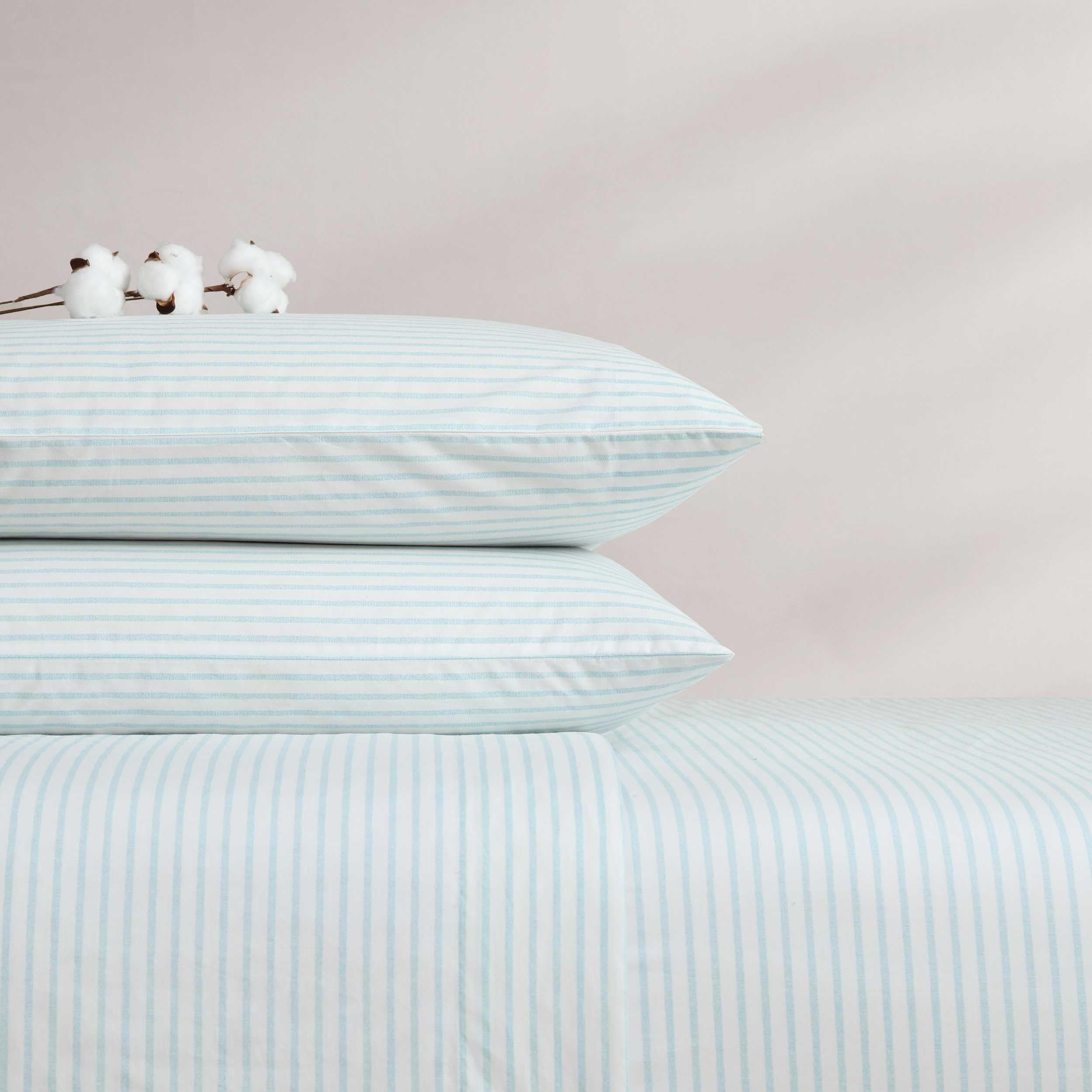 Tommy Bahama - Juego de sábanas tamaño Queen, Juego de Ropa de Cama de percal de algodón, súper Suave y Acogedor, decoración del hogar, Certificado Oeko-Tex (Cool Beach Stripe Turquoise, Queen)